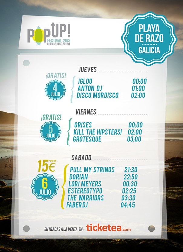 horarios festival popup