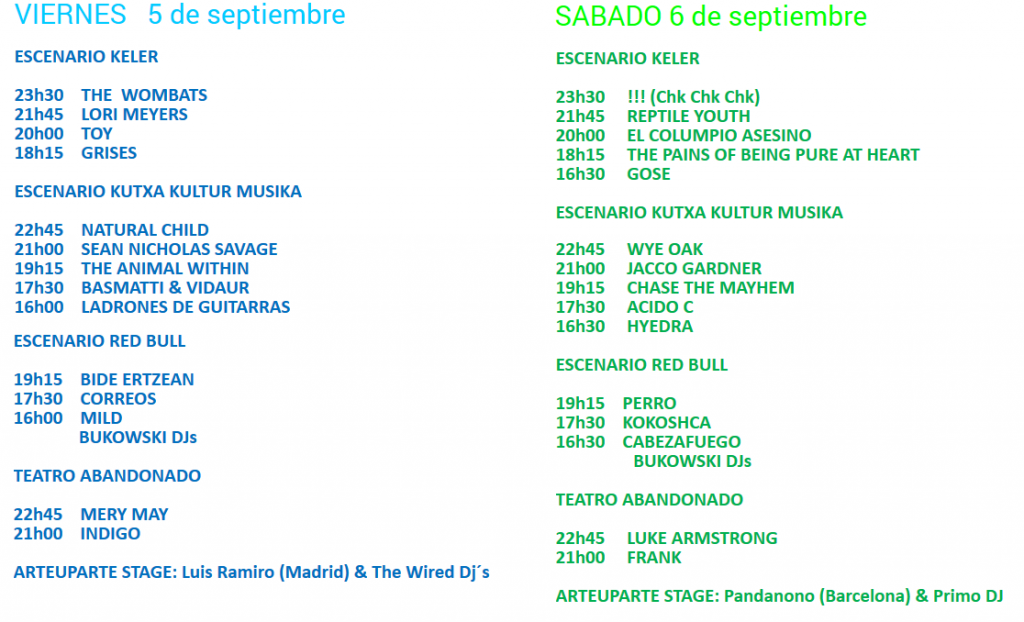 horarios