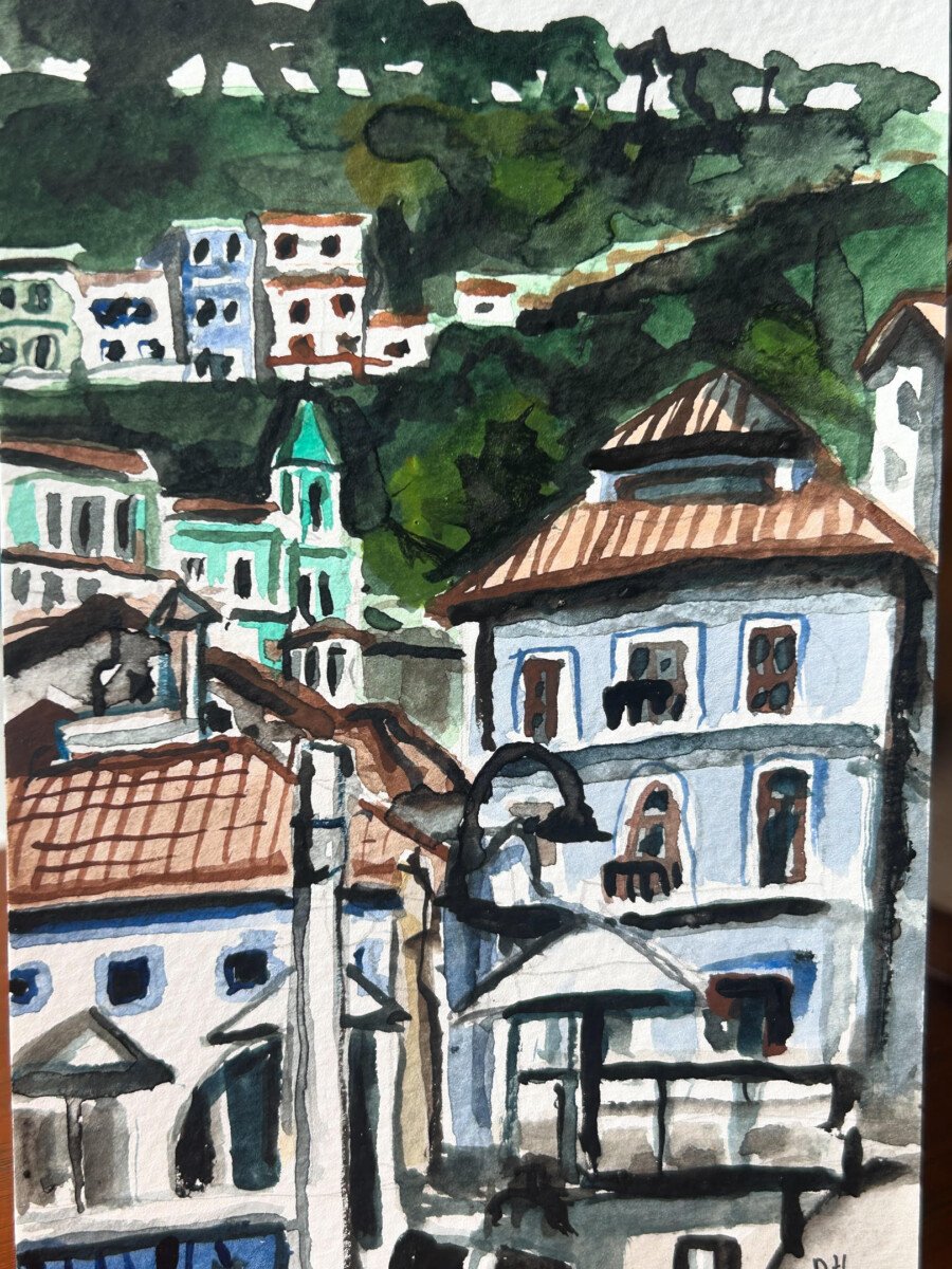 Pintura de Cudillero de Darren Hayman